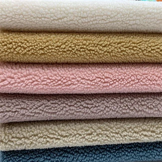 colors of sherpa fleece suede fabric
