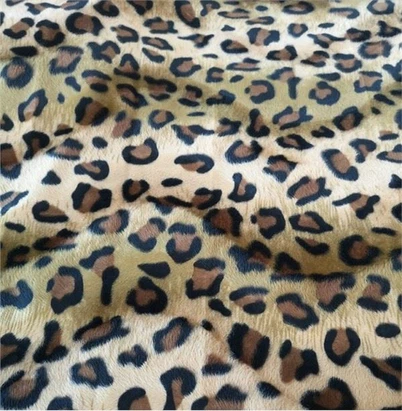 Leopard Cetak Velvet Pelapis Kain